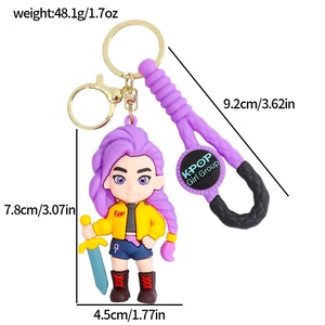 Novedad Llaveros de Anime de Grupos de Chicas K-POP de Goma de Silicona Adornos para Bolsos - Product Image 5