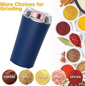 เครื่องบดสับอาหารไฟฟ้าแบบพกพา สำหรับบดถั่ว เครื่องเทศ กาแฟ  ทำจากสแตนเลส ใช้งานในครัวเรือน ล้างทำความสะอาดได้ - Product Image 3