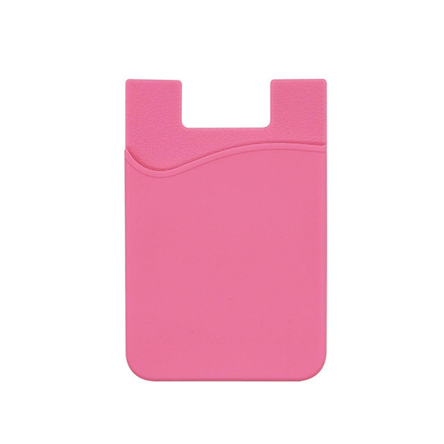 Custom Logo Promotional Products Adhesive Silicone Cell Phone Card Slot Card Holder Wallet