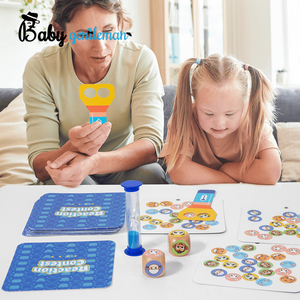 Nouveau jeu de société <span class=keywords><strong>interactif</strong></span> pour enfants 2026, jeu d'association Montessori avec cartes flash et <span class=keywords><strong>dés</strong></span> pour les tout-petits Z12240E - Product Image 4
