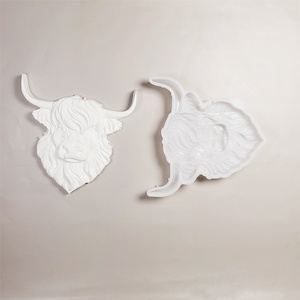 Handmade <b>Resin</b> Casting <b>Molds</b> for DIY Decorative Ornaments Ins Style Silicone Bull head ornaments <b>Mold</b> X0510 - Product Image 1