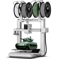 Imprimante 3D automatique multicolore Kobra X, filament PLA USB, nouvelle version - Impression plus rapide et facile en un clic pour les débutants et les enfants
