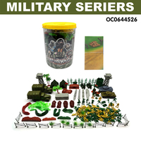 Boite de mini jouets en plastique, 200 pièces, kits de modèles de soldats en plastique, char militaire pour enfants