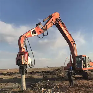 Low Noise High Quality Excavator Concrete Pile Driving Machine With Original Motor