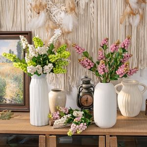 MW25344 Remplissage de feuilles de <span class=keywords><strong>baies</strong></span> artificielles Fleur de <span class=keywords><strong>baies</strong></span> de houx Faux tige de groseille commune Décor de maison de vacances Tiges florales d'été - Product Image 3