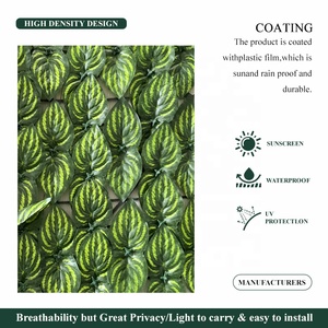 Panneau de clôture végétale artificielle mur végétal aspect naturel structure en plastique durable pour l'intimité extérieure - Product Image 2