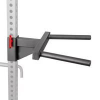 Support de barre de dips pour rack de musculation et cage de force