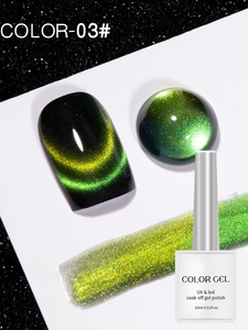 Esmalte de Uñas Magnético Efecto Ojo de Gato, Esmalte de Gel Magnético Efecto Cielo Estrellado, Esmalte de Gel UV LED Removible para Manicura - Product Image 5