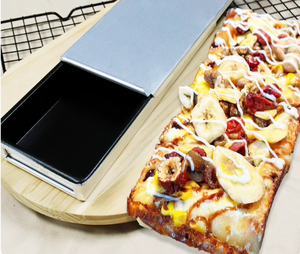 2025 Factory Price Best-Selling Aluminum Alloy <strong>Pizza</strong> Baking Pan Custom Logo High Quality Rectangle <strong>Shape</strong> OEM/ODM - Product Image 5