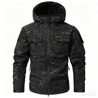 Veste Softshell imperméable en peau de requin, veste tactique à capuche pour la chasse, la randonnée et l'entraînement