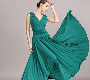 OCTS8006 Haute Qualité Faible QUANTITÉ MINIMALE DE COMMANDE Livraison Gratuite Femmes Filles Élégant Rouge Vêtements de <span class=keywords><strong>Danse</strong></span> Robe De Bal - Product Image 4