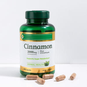 Cápsulas de canela de Ceilán de extracto de plantas orgánicas de etiqueta privada personalizadas OEM para apoyar la salud del azúcar en sangre - Product Image 2