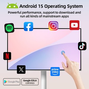 ทีวีสมาร์ทพกพาขนาด 21.5 นิ้ว พร้อมขาตั้ง ชาร์จไฟได้ รองรับ Google สำหรับธุรกิจและการเดินทาง ผลิตจากโรงงาน หน่วยความจำ 3GB+64GB หน้าจอสัมผัส 21.5 นิ้ว - Product Image 3