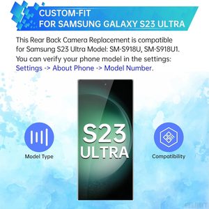 สำหรับกาแลคซี่ เอส 23 อัลตร้าโมดูลเปลี่ยนกล้องหลังหลัก Sm-s918u Sm-s918u1 อะไหล่ซ่อม Sm-s918u,sm-s918u1 คุณภาพสูง - Product Image 4