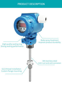 Contrôleur de température numérique AICE TECH pour thermocouple général en acier inoxydable IP65 avec communication par bride - Product Image 2