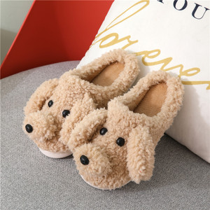 Chaussons d'intérieur chauds et antidérapants en peluche <span class=keywords><strong>pour</strong></span> hommes et femmes, motif <span class=keywords><strong>chien</strong></span> Teddy mignon, à bout fermé, <span class=keywords><strong>pour</strong></span> couple - Product Image 3