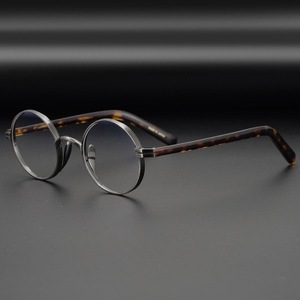 Gọng Kính Tròn Nhỏ Kiểu Nhật <span class=keywords><strong>John</strong></span> <span class=keywords><strong>Lennon</strong></span>, Gọng Kính Quang Học Chất Lượng Cao Acetate Siêu Nhẹ - Product Image 3