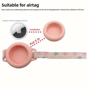 Collar Ajustable para Cachorros con Luz en la Oscuridad, con Funda Impermeable <span class=keywords><strong>de</strong></span> Silicona y Nailon para AirTag, Campana Reflectante para Gatos Pequeños - Product Image 3