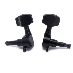 黑色 6 行关闭吉他调音钉键电吉他或木吉他，大按钮 - Product Image 5