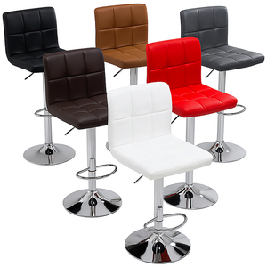 Silla TUQ Resistente y Elegante, Taburete Alto Ajustable de Cuero PU, para Exteriores, Terrazas, Cocinas, Uso Comercial - Product Image 5
