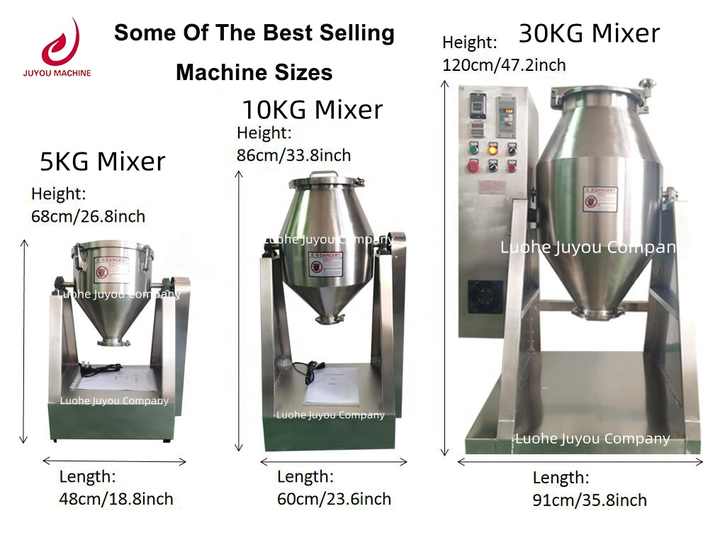 50kg 100kg 200kg 300kg 500kg Powder Mixer Machine - Juyoumech