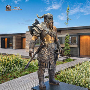 Avrupa klasik bronz <span class=keywords><strong>Viking</strong></span> savaşçı bahçe heykelleri döküm tekniği ile insan heykel - Product Image 1