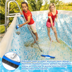 4 kits <span class=keywords><strong>de</strong></span> limpieza <span class=keywords><strong>de</strong></span> azulejos <span class=keywords><strong>de</strong></span> <span class=keywords><strong>piscina</strong></span> incluyen cepillo <span class=keywords><strong>de</strong></span> <span class=keywords><strong>piscina</strong></span> con poste cepillo <span class=keywords><strong>de</strong></span> acero inoxidable con mango piedras pómez para <span class=keywords><strong>piscina</strong></span> - Product Image 4