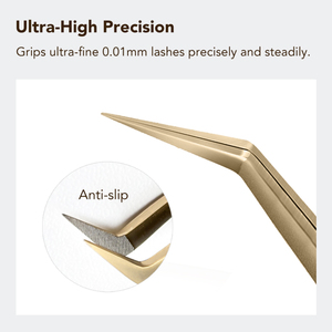 <span class=keywords><strong>Pinzas</strong></span> Profesionales <span class=keywords><strong>de</strong></span> Acero Inoxidable para Extensión <span class=keywords><strong>de</strong></span> Pestañas con Mango Antideslizante <span class=keywords><strong>de</strong></span> Precisión DIYDAY - Product Image 6