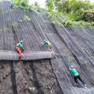 Più popolare resistente e durevole esagonale doppia rete metallica intrecciata barriere Rockfall per la protezione del pendio - Product Image 6