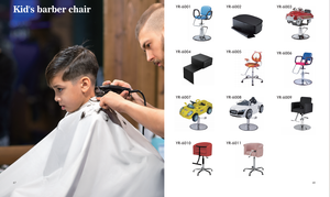 Chaise de barbier pour enfants vintage rouge <span class=keywords><strong>pompier</strong></span>, réglable hydrauliquement, motif <span class=keywords><strong>camion</strong></span> de pompiers, pour salon de coiffure - Product Image 4