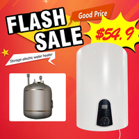 Chauffe-eau électrique de qualité supérieure, tailles pour une capacité de stockage réelle de 30 à 100 L, chaudière électrique 220 V 50 Hz avec pièces d'installation