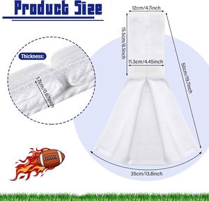 Toalla Deportiva Antimicrobiana Ecológica Personalizada para Campos de Fútbol, Tejido de Microfibra Negra con su Logotipo - Product Image 3