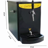 Refroidisseur de bière à tirage par gravité à refroidissement par glycol pour comptoir de bar