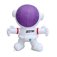 Mascotte gonflable géante de 6 m (20 pi) pour publicité, design personnalisé, personnage de dessin animé coloré, astronaute gonflable
