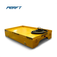 Chariot de transfert sur rail électrique à câble de remorquage, chariot plat industriel robuste pour la manutention de matériaux, transporteur d'atelier AC380V