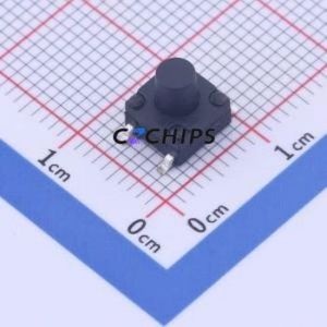 KAN0649-0701C1-CL15 Tactile Switch SMD,6.2x6.2mm Switch Single Pole Single Throw Round Button Vertical Mount 6.2mm - Product Image 1
