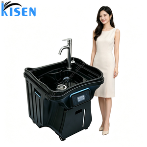 KISEN Lavacabezas Portátil Moderno para Salón de Belleza, Tazón Móvil para Spa Capilar, Lavabo Portátil para Silla de Lavado de Cabello - Product Image 6