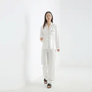 Женская пижама из 100% шелка тутового дерева, пижама Премиум, высокое качество, 16 мм, опт