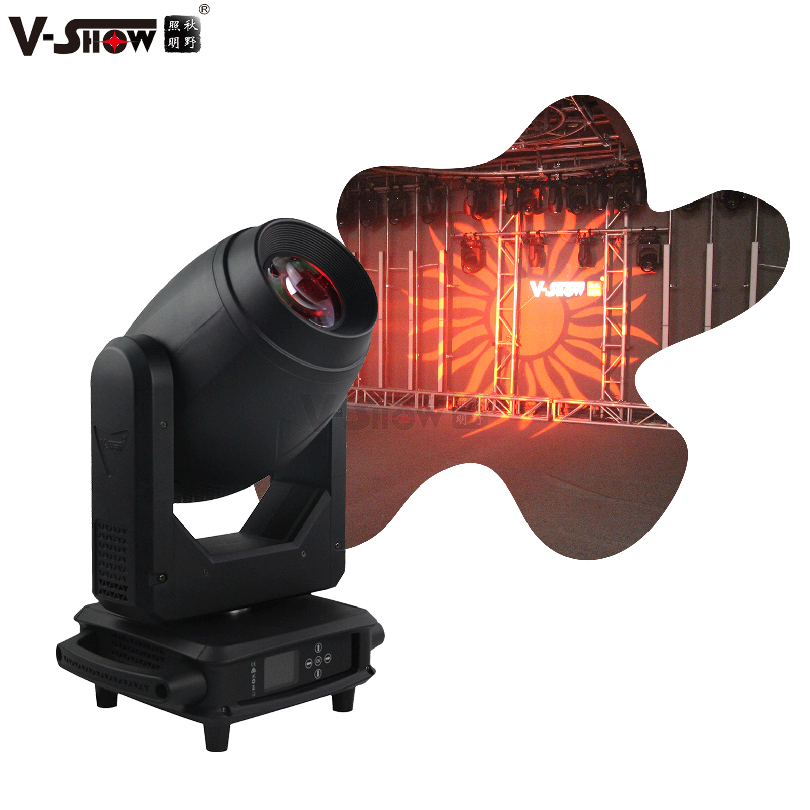 200w zoom Moving head Stage Light S716 beam spot wash led moving head 200W Disco dj lights