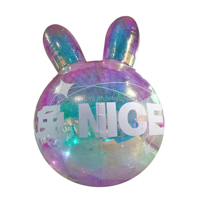 Giant Inflatable Rabbit Cartoon Model,Inflatable Mirror Ball Decoration,Hanging Advertising Inflatables