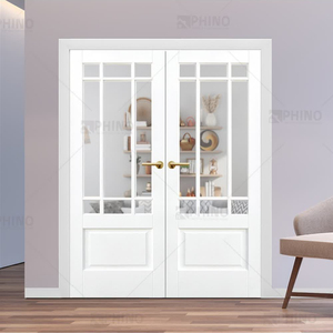 Prix d'usine <span class=keywords><strong>Salon</strong></span> Intérieur Et Extérieur <span class=keywords><strong>Double</strong></span> Portes Françaises En Bois Pour Les Maisons - Product Image 1