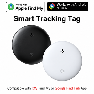 Traceur GPS intelligent anti-perte pour animaux de compagnie, double système, étanche, compatible avec les téléphones iOS et Android, fonctionne avec Apple Find My et Android Find Hub - Product Image 1