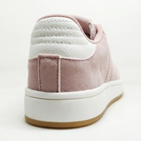 OEM ODM Baskets basses à plateforme pour femmes, à lacets, avec triple bande latérale, semelle extérieure en caoutchouc alvéolé TPR, style urbain