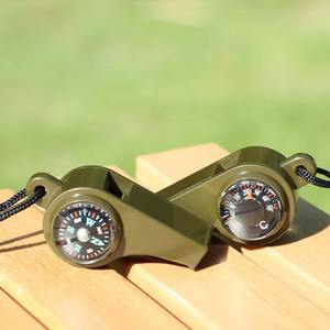 Vente en gros de sifflets avec thermomètre et porte-clés pour les situations d'urgence, le camping, la randonnée et les activités de plein air - Product Image 1