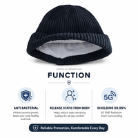 Vente directe du fabricant, vente en gros, chapeau Faraday élégant, protection contre les EMF, bonnet pour bloquer les radiations 5G, Wifi, Bluetooth