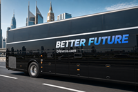 Autocar VIP de luxe 50 places, 12,5 m, à un étage, pour les voyages longue distance |   avec toilettes et port USB |   Moteur Cummins/Weichai