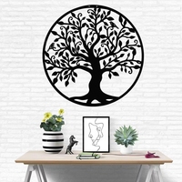 Décoration murale en métal « Arbre de vie » – Art mural rustique en fer ajouré pour mariage et intérieur