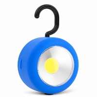 Mini Lámpara LED Redonda para Tienda de Campaña, Base Magnética, Gancho para Colgar, Linterna de Camping, Lámpara de Emergencia para Garaje y Trabajo, Ultracompacta de 49g