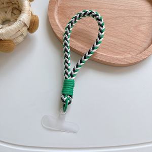 Série de couleurs de corde tressée torsadée avec style de joint transparent Modèles pour hommes et femmes avec étui pour téléphone portable Artefact anti-perte - Product Image 4