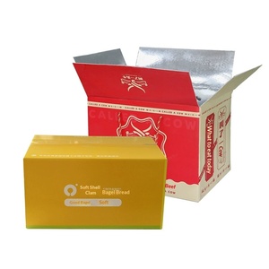 กล่องผลไม้แบบกำหนดเองพร้อมฉนวนกันความร้อน บุฟอยล์ และหูหิ้ว สำหรับการจัดส่งอาหารสดทางอีคอมเมิร์ซ - Product Image 2